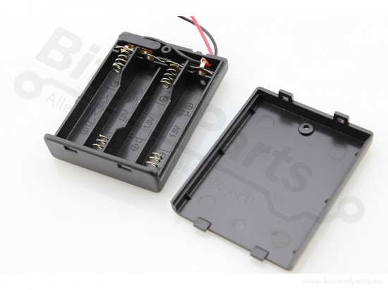 Batterijhouder AA Penlite x 4 (6V)